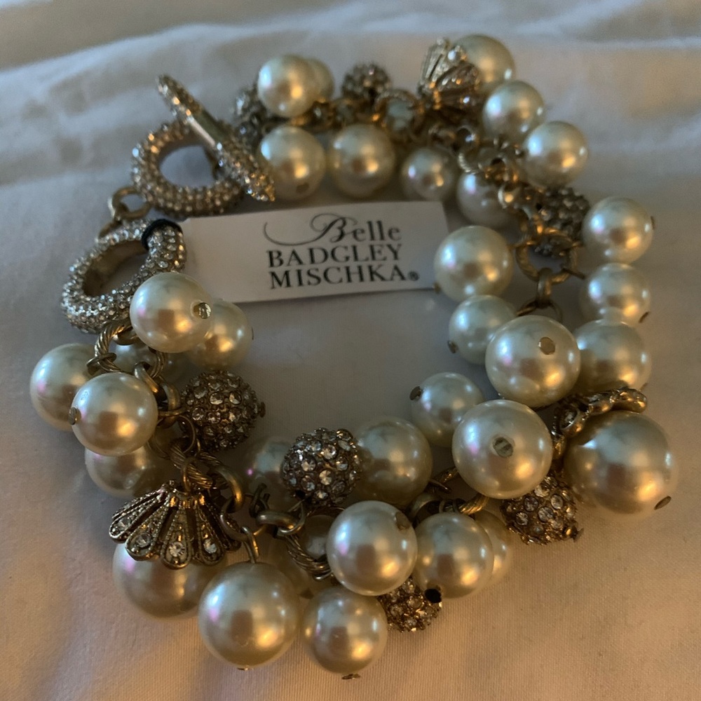 NWT Belle by Badgley Mischka pearl bracelet